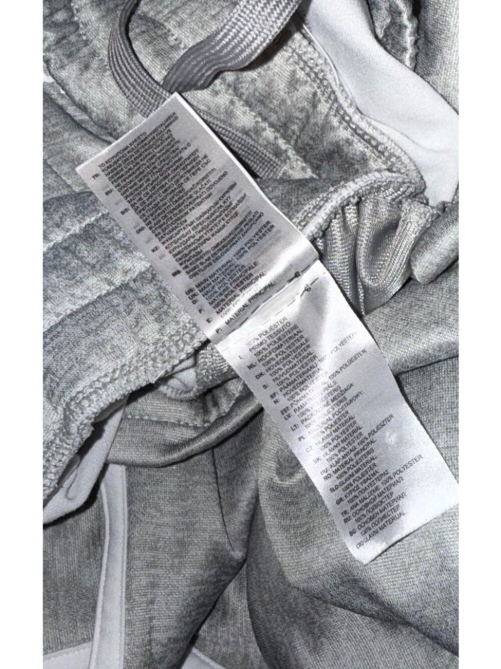 Adidas Womens Essentials Warm-Up 3-Stripes Track Pants Gray White Straight Leg S - Picture 6 of 6